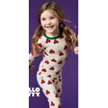 Hello Kitty Apples Kids' Long Sleeve 2 Piece Stretch Pajamas